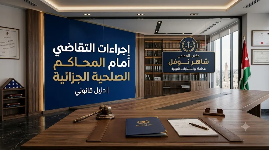 إجراءات التقاضي أمام المحاكم الصلحية الجزائية بالأردن | المحامي شاهر نوفل