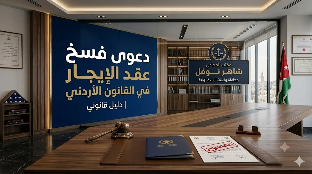 دعوى فسخ عقد الإيجار في الأردن | المحامي شاهر نوفل